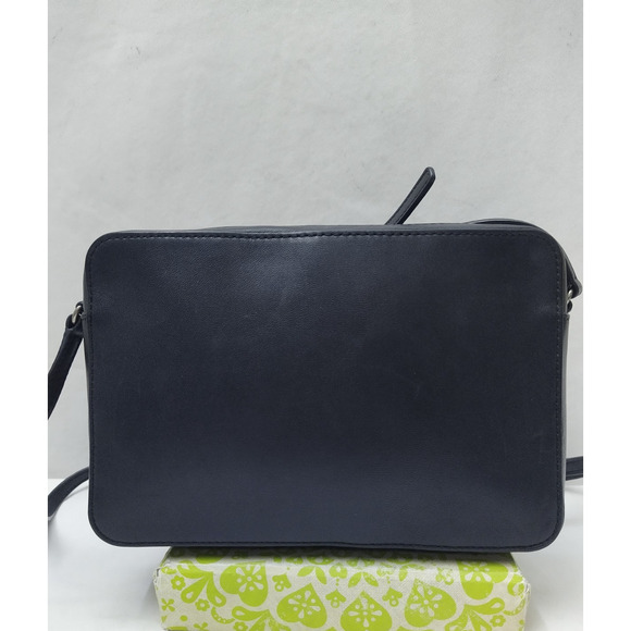 Michael Kors Jet Set Travel Black Leather Diamond Grommet Crossbody Bag - Picture 2 of 16